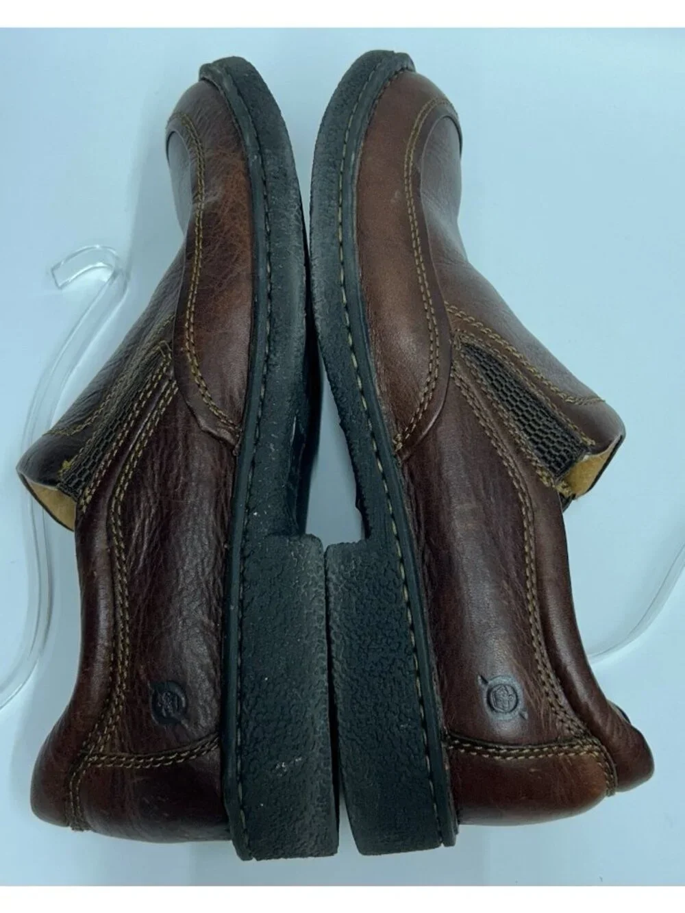Born Shoes Men’s Blast III Loafers 10/ EU44 Brown Leather Slip On Comfort Casual